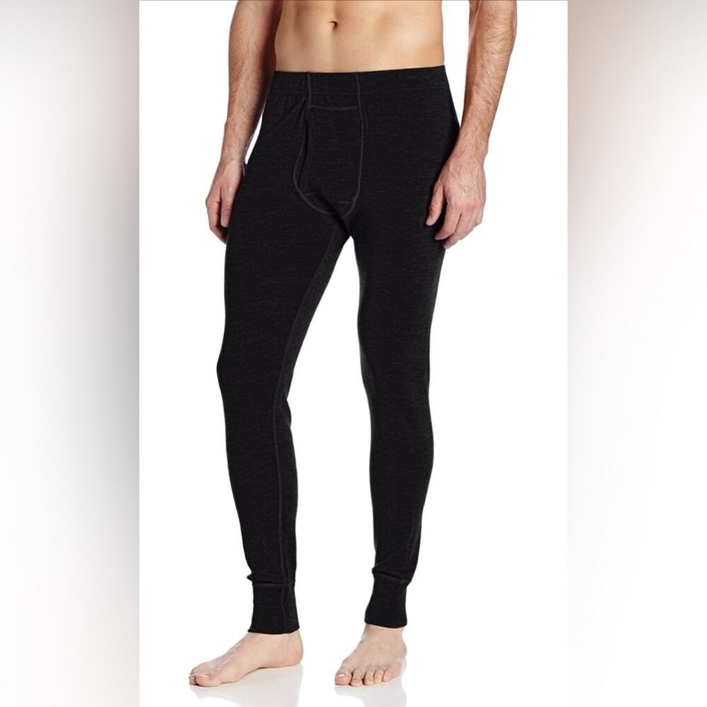 Minus33 Merino Wool Midweight‎ 706 black long john thermal pants XL NWT